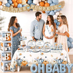 276Pcs Little Pumpkin Baby Shower Decorations for Boy - Image 4
