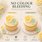 CONFECT Handmade Edible Gum Paste Flower Decorations – Spring Blossom – 60 Piece Assorted Sugar Flower Set with Pearl Centers, Hand Cut Cake Flowers for Cakes, Cupcakes, Cookies & Desserts - Image 7