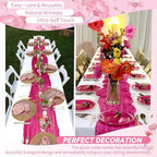 30 Pack Fuschia Cheesecloth Table Runner 17x108 Inches Boho Home Decor - Image 6