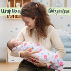 BabySparrow Muslin Swaddle Blankets 3-Pack – Pink Bird 47x47 Cotton Baby Swaddles for Newborns, Soft Breathable Receiving Blankets & Newborn Essentials, for Girls & Boys - Image 6