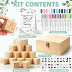wookidel 118PCS Baby Shower Games Kit, Baby Blocks for Baby Shower - Image 2