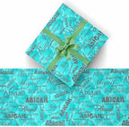AOFUN Custom Name Gift Bags For Adults - Mens Birthday Wrapping Paper 3 Rolls 58" x 23" - Image 2