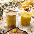 Wedding Favor Guest Bulk, Personalized Beewax Natural Candle Party Favors, Bridal Shower Gifts for Party, Baby Shower giveaways for Baptism (10,20,30,50,100.. Options Available in Customize Section) - Image 2