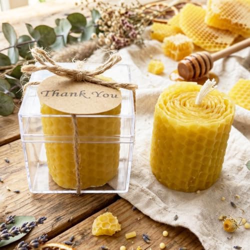 Wedding Favor Guest Bulk, Personalized Beewax Natural Candle Party Favors, Bridal Shower Gifts for Party, Baby Shower giveaways for Baptism (10,20,30,50,100.. Options Available in Customize Section) - Image 2