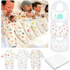 Chicingyou 7 Pcs Baby Shower Games Feed Me Baby Shower Games Decor Include 3 Funny Blind Feeding Costume 3 Bib 1 Bed Sheet for Gender Reveal Party Supplies Bridal Gender Reveal Game Party Favors by Chicingyou