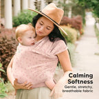 KeaBabies Baby Wrap Carrier, All in 1 Original Baby Carrier (Pink Daisies) - Image 3