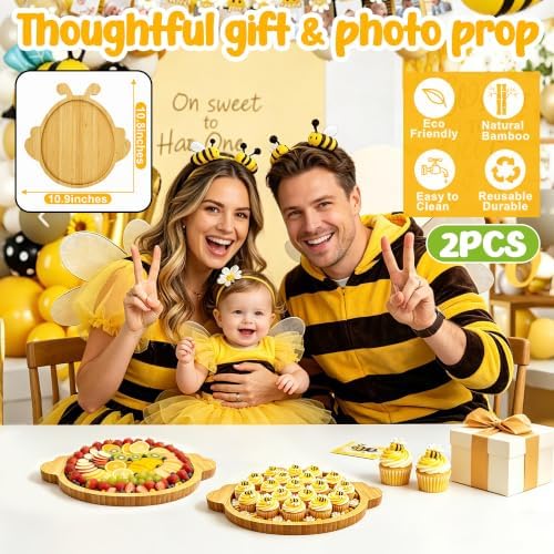 Honey Bee Birthday Decorations Gender Reveal Baby Shower Charcuterie Board - Image 3