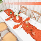 50 Pack Orange Cloth Napkins 20x20Inch Cheesecloth Napkins - Image 5