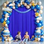 24x10FT Black Backdrop Curtains for Wedding Parties, Wrinkle Free Polyester Photography Backdrop Drapes for Wedding Baby Shower Birthday Parties Stage Background Stand Decorations 4x10ft,6 Panels - Image 3