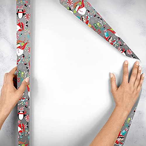 Jillson Roberts Gift Wrap, Snow Joy (6 Jumbo Rolls 10ft x 30in) - Image 4