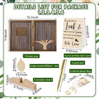 Gueevin 164 Pcs Tree of Life Wedding Guest Book, Wooden Tree Guest Book - Image 2