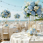 Auihiay 404Pcs Hydrangea Artificial Flowers, Silk Artificial Flowers - Image 5