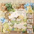 282Pcs Classic Winnie Neutral Baby Shower Decorations Quotes Plates Set by Lopeastar