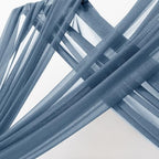 Sheer Gauze Wedding Arch Draping Fabric 29" x 20 FT 4 Panel Dusty Blue - Image 3