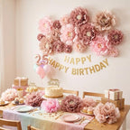 Cholemy 24 Pcs Tissue Paper Flowers - Image 4
