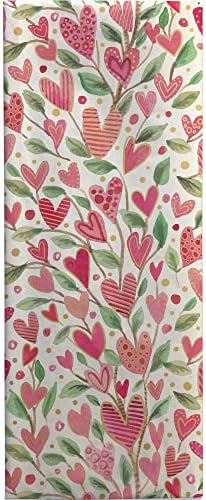 Jillson & Roberts 20" x 30" Printed Gift Tissue, Love Grows Hearts (48 Folded Sheets) - Image 2