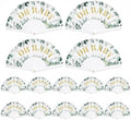 Cinrobiye 24 Pcs Greenery Baby Shower Folding Hand Fans, Sage Green Eucalyptus Oh Baby Fans Bulk, Foldable Fan Favors for Gender Reveal, Baby Shower Guest Favors and Party Decorations by Cinrobiye