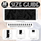 Showgeous 16 Pack Black Cheesecloth Table Runner 17 x 108 Inch - Image 2