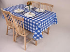 Kesfey Blue Gingham Tablecloth Picnic Party Checkered Table Cover 12 Packs - Image 5