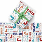 AOFUN Wrapping Paper Roll for Anniversary, Holiday, Valentine's Day - Gift for Men, Couples - Custom Tissue Paper - 3 Rolls 58" x 23" - Image 2