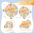 Here Comes The Son Disposable Tableware 25 Pcs, Church, Baby Shower Decor - Image 2