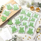 Novabright 50 Sets Baby Shower Party Favors for Guests Miniature Green Crochet Magnets with Thank You Cards Baby Shower Gifts, Newborn Girls Boys Favors, Welcome Gifts for Gender Reveal Party - Image 3