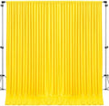 10x10ft Yellow Backdrop Curtain for Wedding Parties Wrinkle Free Fabric Yellow Drapes Backdrop Decoration for Baby Shower Birthday Photography Decoration 2 Panels, 5ft x 10ft by Gogoparti