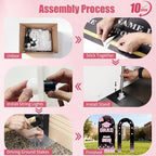 6FT Arch Backdrop with Stand, Lighted Set Graduation Decorations 2026, Pink - Image 5