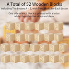 152PCS Baby Shower Blocks to Decorate Game Kit Includes 52 Wooden Blocks 24 Drawing Pen 1 Game Sign 75 Design Templates to Paint for Baby Shower Games Gender Reveal & Birthday Decorations - Image 2