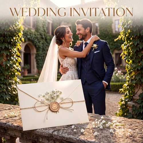 ForraFun 100 Sets Wedding Wraps Set Pre Folded Vellum Jackets, ivory White - Image 5