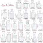 TBWIND 24pcs Clear Glass Bud Vases Set - Image 3
