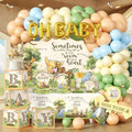336PCS Bear Baby Shower Decorations Neutral Party Set 25 Guests by Unknown