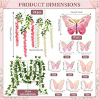 Vexillum 76 Pcs Fairy Garden Party Decorations Set for Birthday Wedding - Image 2