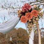 Artificial Flowers Realistic Roses, Real Looking Fake Roses with Stem for DIY Wedding Bouquets Centerpieces Bridal Shower Party Home Romantic Decorations (Burnt Orange, Regular 3" - 200pcs) - Image 7