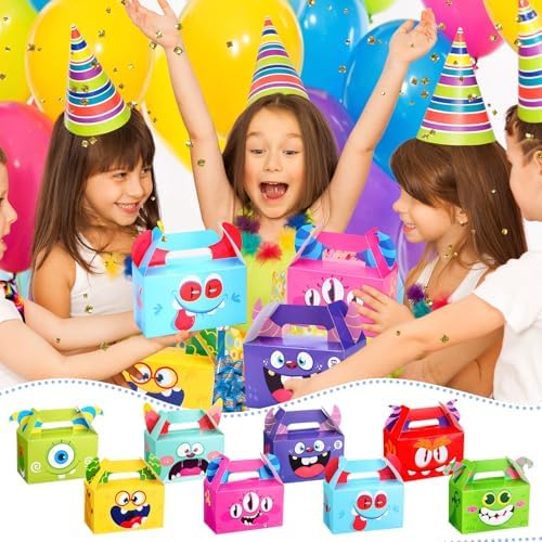 Skyygemm 48 Pcs Halloween Monster Party Favor Gift Box for Trick or Treat - Image 2