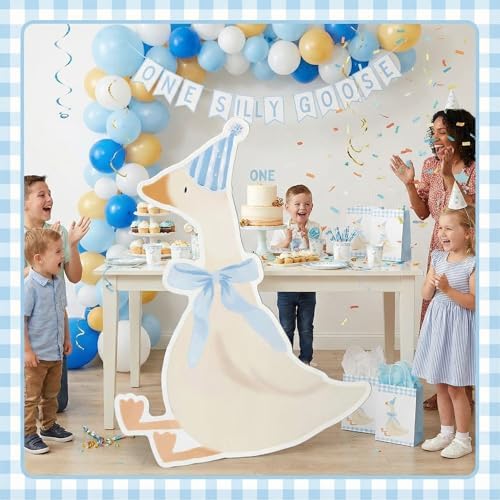 Croblissful One Silly Goose Party Decorations, Blue, Goose - Image 2
