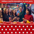 Funnymoom 452 Pcs Red Polka Dot Baby Shower Party Supplies for 50 Guests - Image 4