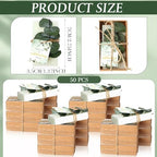 50 Sets Eucalyptus Soaps Wedding Favors Bulk with Thank You Cards - Image 2