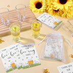 60 Sets Bee Baby Shower Favors for Guests Sweet as Can Bee Acrylic Shot Glasses Souvenir Clear Shot Glasses with Thank You Card Organza Bag Honey Be-e Gifts for Gender Reveal Return - Image 5