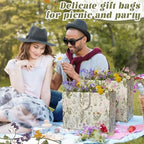 Landhoow 24 Pack Wildflower Gift Bags Floral Party Favor Totes, Wildflower - Image 4