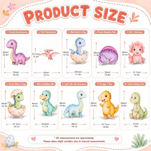 chiazllta 10Pcs Dinosaur Baby Shower Decorations Large Dinosaur Cardboard Cutout Hatching Soon Baby Shower Decoration Cardboard Standup Centerpiece for Kids Birthday Party Backdrop Photo Booth Props - Image 2