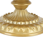 Vintage Golden Cake Stand, Round Metal Dessert Display Plate, Small, Elegant Carved Design for Weddings and Parties - Image 7