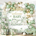 Sage Green Baby Shower Decorations Set,Serves 25 Guests by Unknown