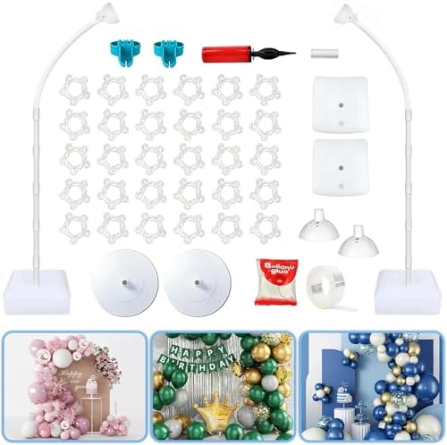 Balloon Arch Stand Kit for Party Backdrop Decoration 8.2FT & 6FT by ASTILAZO