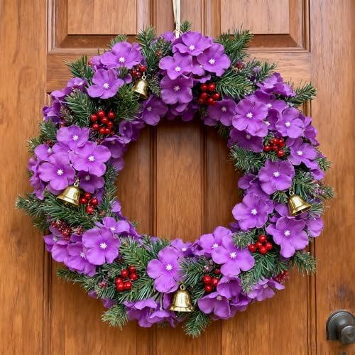 WEISPARK 100PCS Artificial Hydrangea Flowers, Fake Flowers Silk Hydrangea Full Flowers Heads with Stems for Wedding Home Party Shop Baby Shower Decor (Red Purple) - Image 4