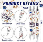 145 Pieces Baseball Baby Shower Favors for Guest Little Slugger is on Way Ballpoint Pens Keychains Gifts for Boys Bulk Retractable Baby Shower Pens Gender Reveal Thank You Cards Souvenir Party Favors - Image 2