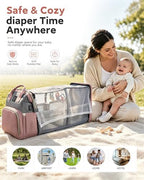 houscly Diaper Bag Backpack with Changing Station, 25L Large Capacity - Image 6