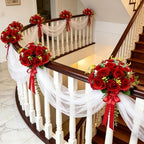 6 PCS Red Roses Flower Balls for Centerpieces - Image 5