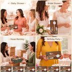 LemonRoad 6 Sets Acacia Wood Baby Shower Prizes, 6" L x 9" W - Image 2