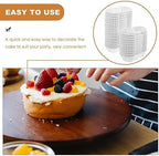 Oval Cake Paper Cups 1000 Pcs 2.87X1.37X0.98 Inch Grease Proof Disposable Baking Liners Oval Cupcake Liners for Muffins Loaf Bread Snacks - Image 4
